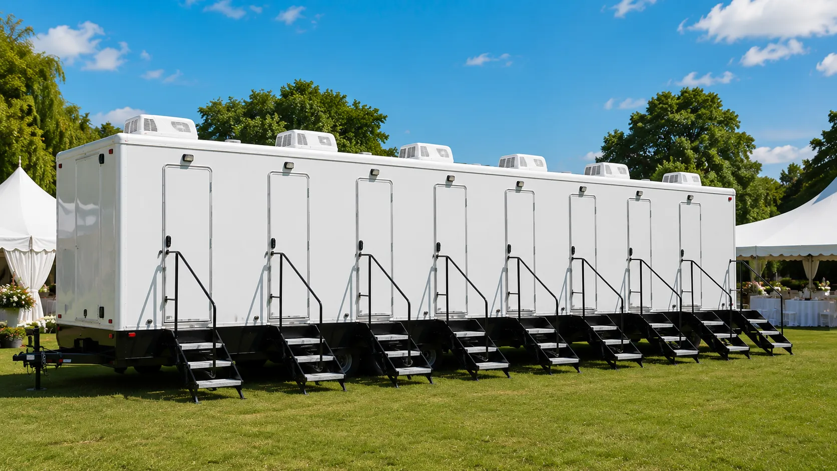 8 Stall Restroom Trailer in Topeka, KS